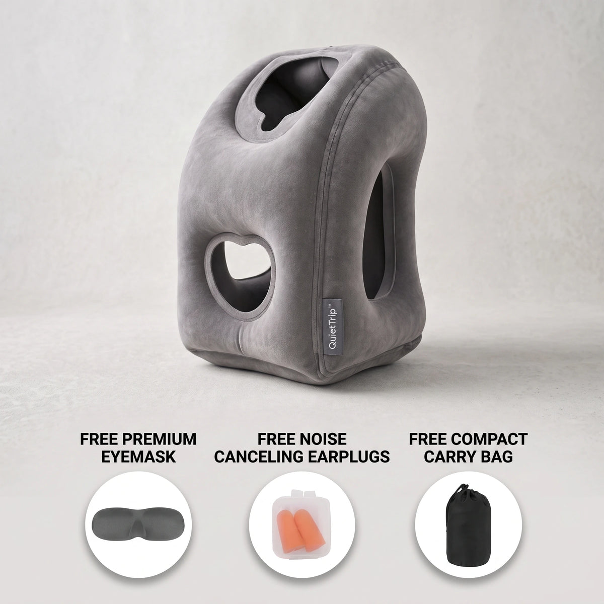 QuietTrip™ Inflatable Pillow